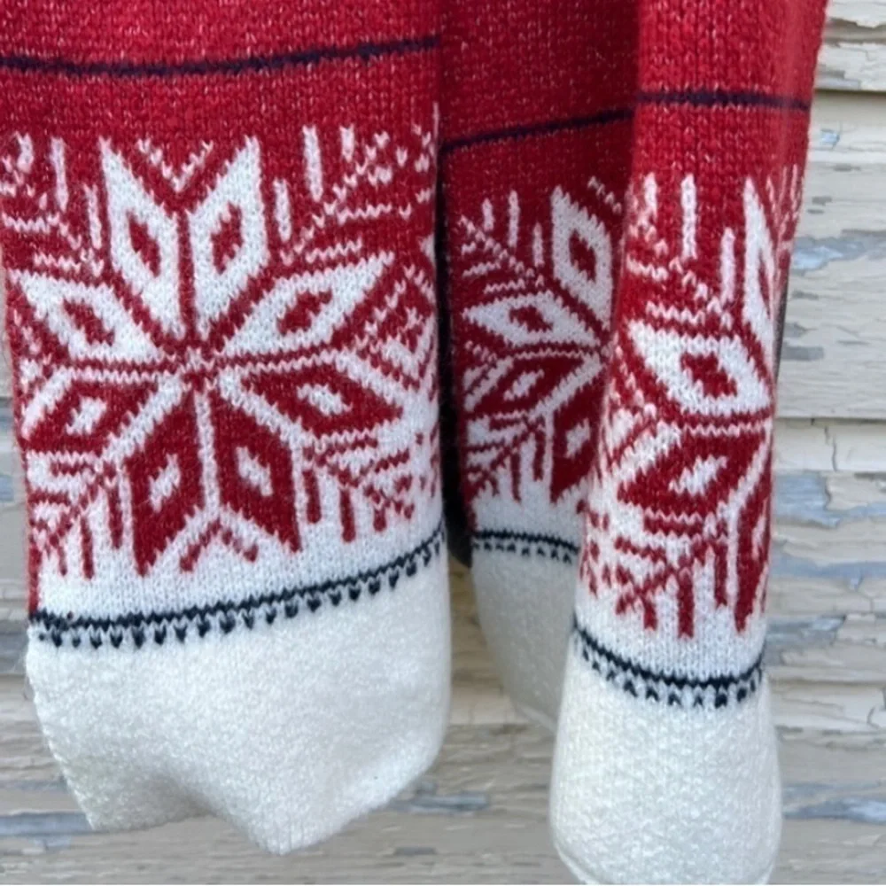 🟢 3/$12 Sweater-Knit Fair Isle Scarf